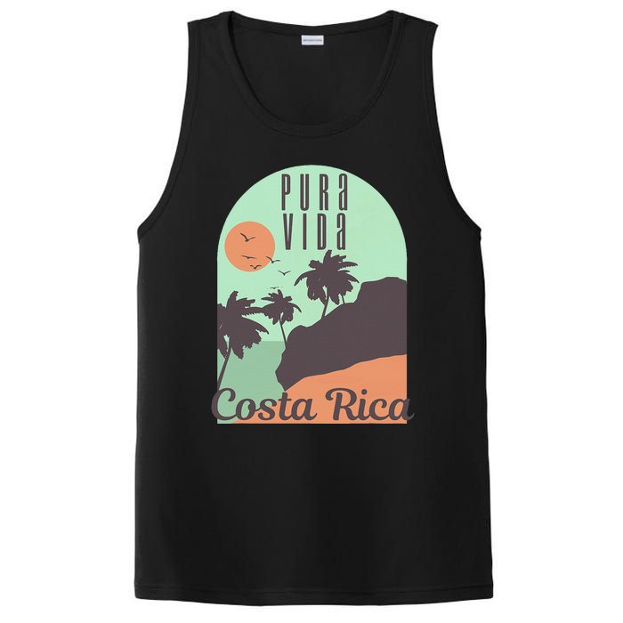 Costa Rica Vintage Retro Souvenir Gift PosiCharge Competitor Tank