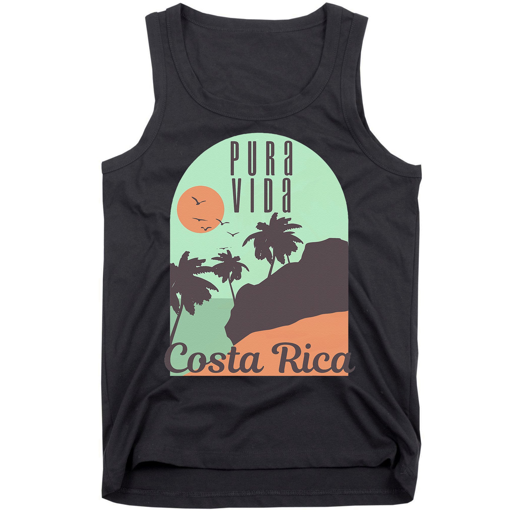 Costa Rica Vintage Retro Souvenir Gift Tank Top