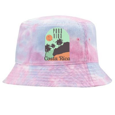 Costa Rica Vintage Retro Souvenir Gift Tie-Dyed Bucket Hat