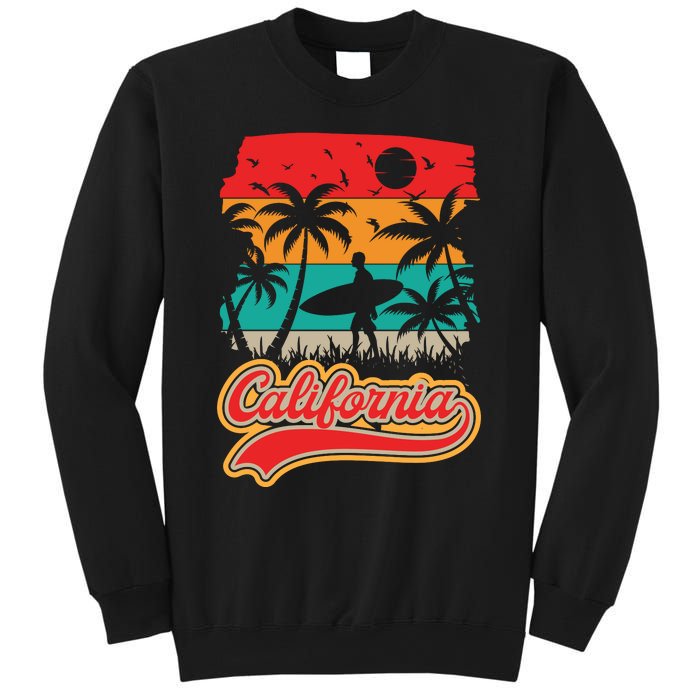 California Retro Vintage Print Sweatshirt