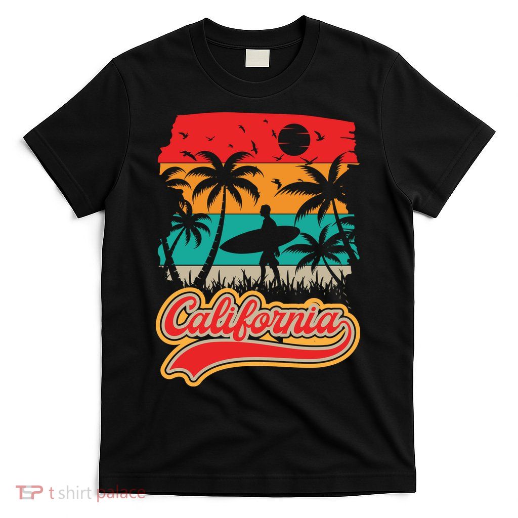 California Retro Vintage Print T-Shirt