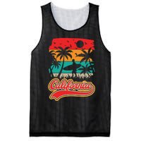 California Retro Vintage Print Mesh Reversible Basketball Jersey Tank