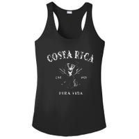 Costa Rica Vintage Pura Vida Mermaid Nautical Ladies PosiCharge Competitor Racerback Tank