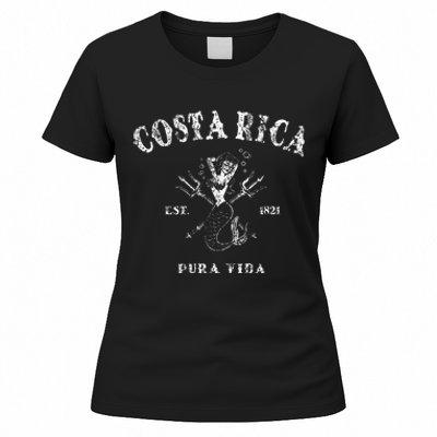 Costa Rica Vintage Pura Vida Mermaid Nautical Women's T-Shirt