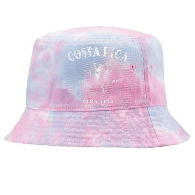 Costa Rica Vintage Pura Vida Mermaid Nautical Tie-Dyed Bucket Hat