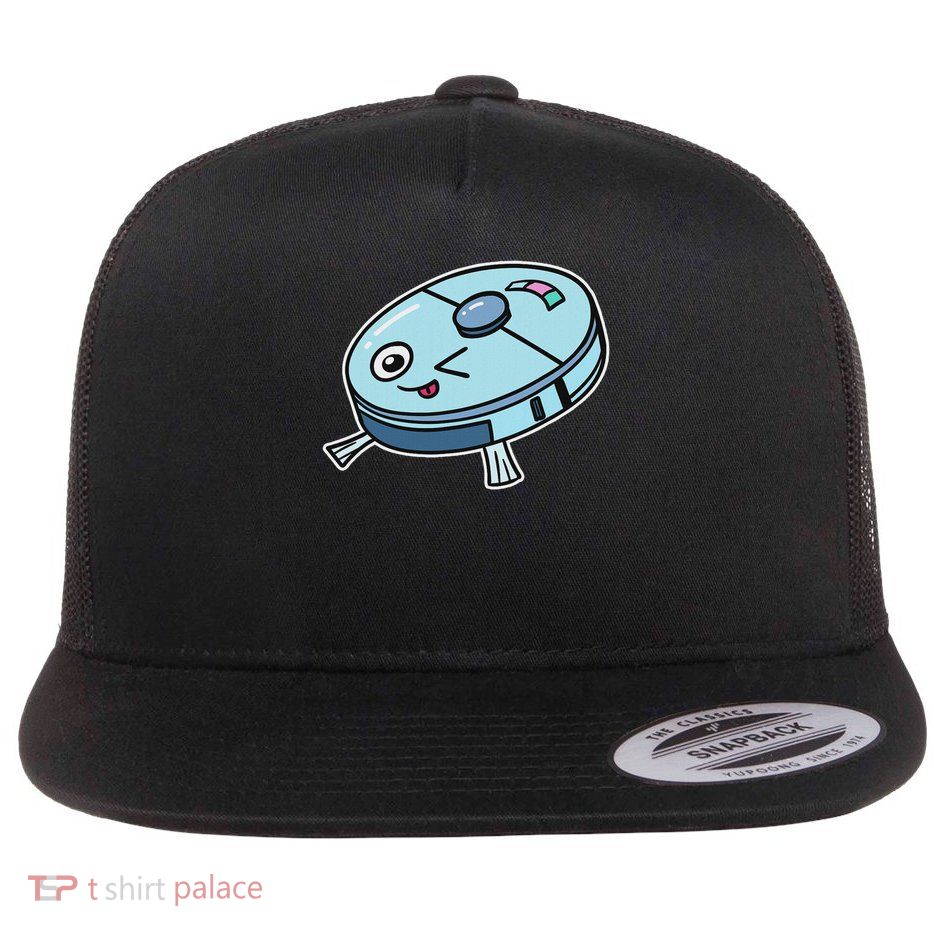 Cute Robot Vacuum Cleaner Vacuum Cleaner Robot Children Flat Bill Trucker Hat