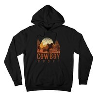 Cowboy Rodeo Western Texan Gift Horseback Riding Cowboy Hoodie