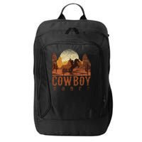 Cowboy Rodeo Western Texan Gift Horseback Riding Cowboy City Backpack