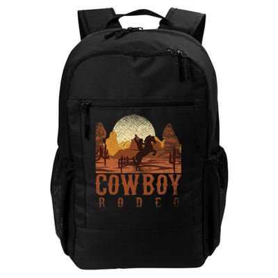 Cowboy Rodeo Western Texan Gift Horseback Riding Cowboy Daily Commute Backpack