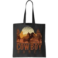 Cowboy Rodeo Western Texan Gift Horseback Riding Cowboy Tote Bag