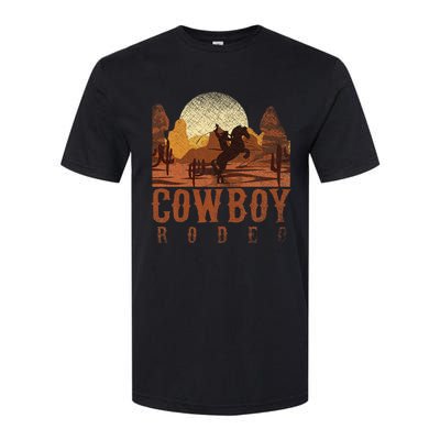 Cowboy Rodeo Western Texan Gift Horseback Riding Cowboy Softstyle CVC T-Shirt