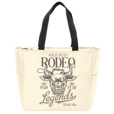 Cowboy Rodeo Wild West Texas Zip Tote Bag