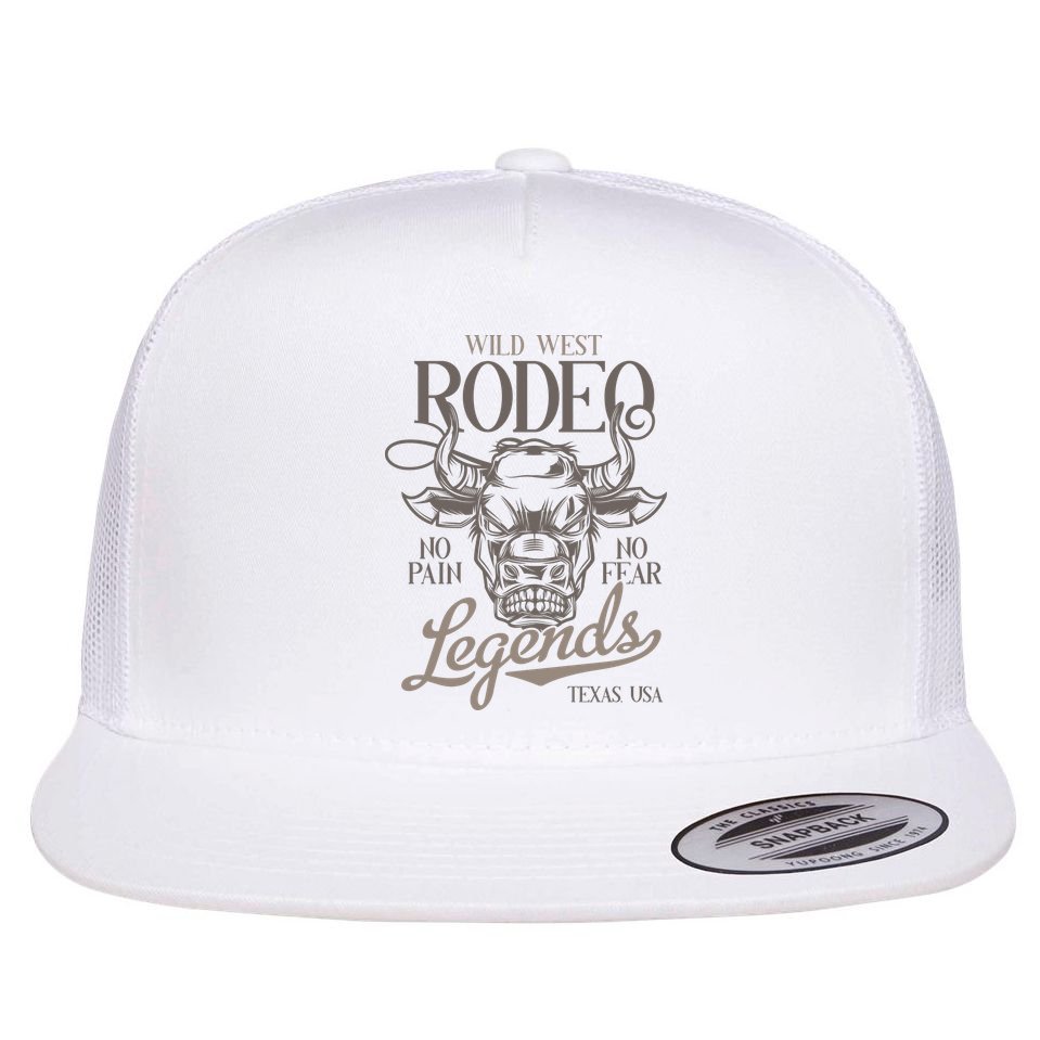 Cowboy Rodeo Wild West Texas Flat Bill Trucker Hat