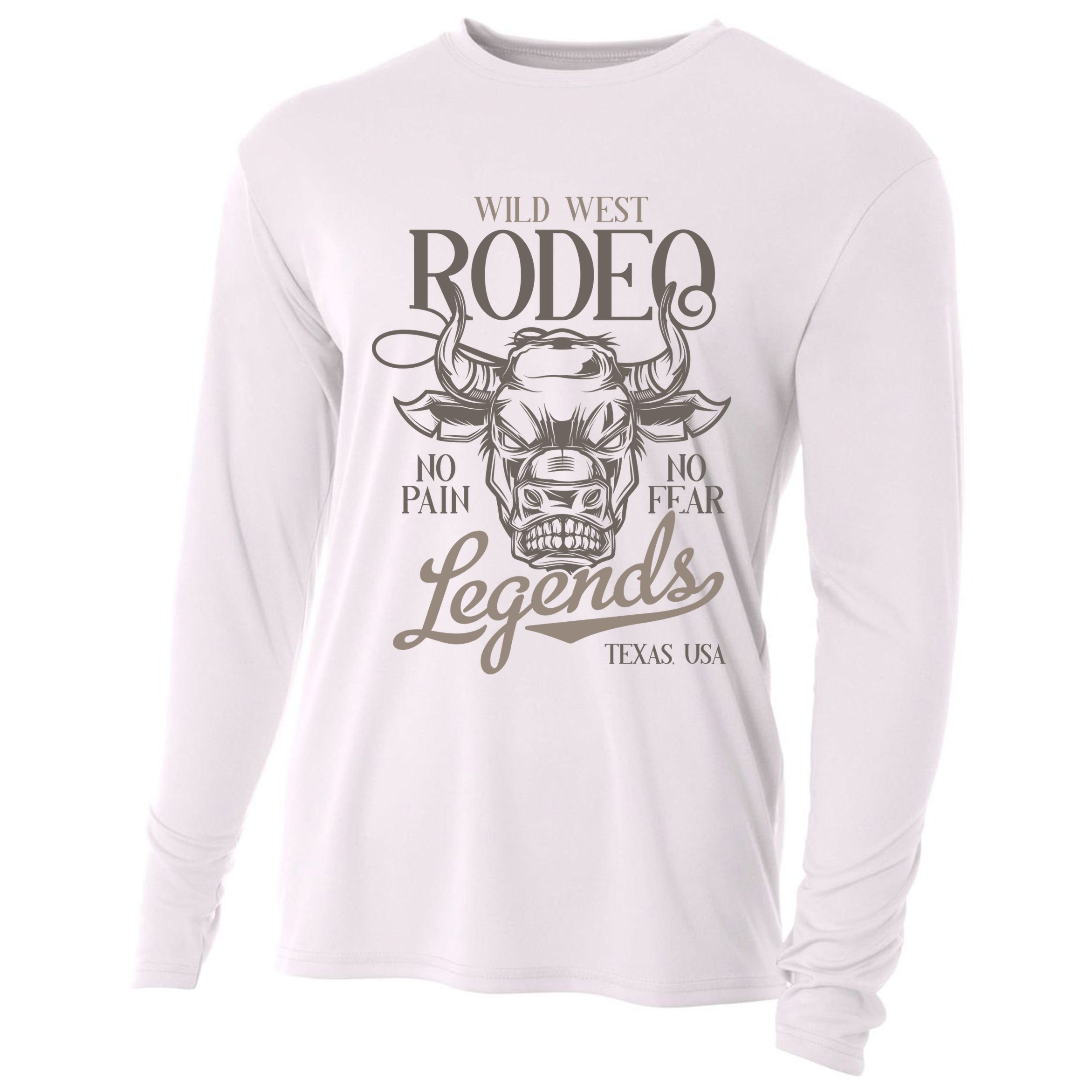 Cowboy Rodeo Wild West Texas Cooling Performance Long Sleeve Crew