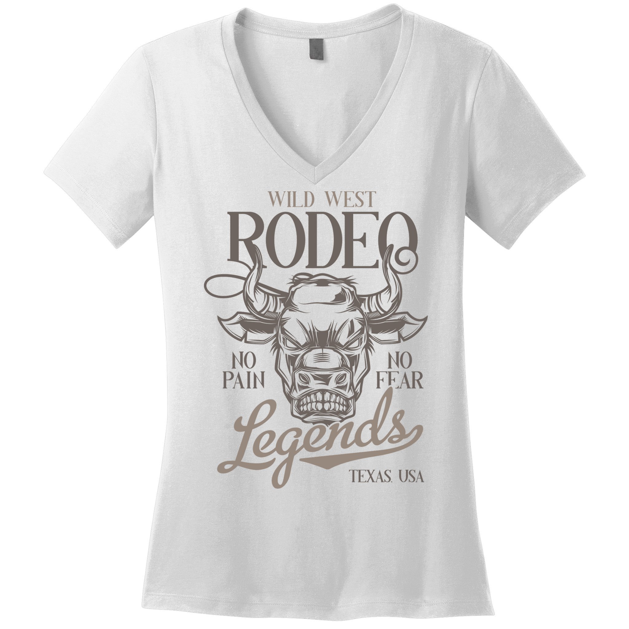 Cowboy Rodeo Wild West Texas Women's V-Neck T-Shirt
