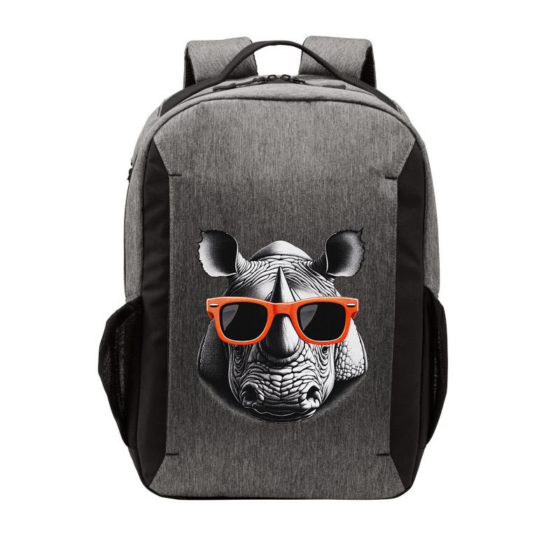 Cool Rhino Wearing Sunglasses Graphic Art Vector Backpack