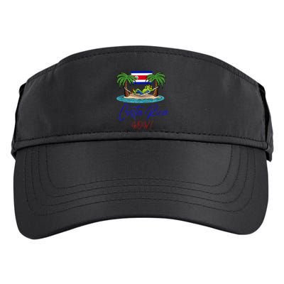 Costa Rica Wow Costa Rican Flag Adult Drive Performance Visor