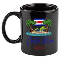 Costa Rica Wow Costa Rican Flag 11oz C Handle Ceramic Mug