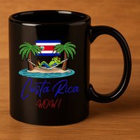 Costa Rica Wow Costa Rican Flag 11oz C Handle Ceramic Mug