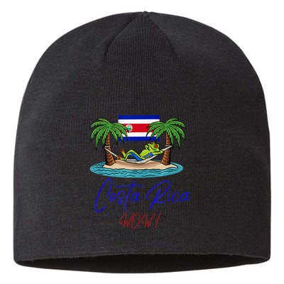 Costa Rica Wow Costa Rican Flag Sustainable Beanie