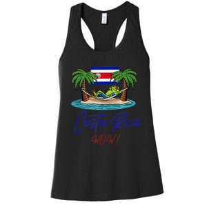 Costa Rica Wow Costa Rican Flag Women's Racerback Tank