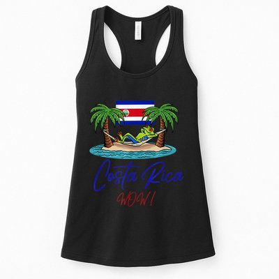 Costa Rica Wow Costa Rican Flag Womens Tank Top