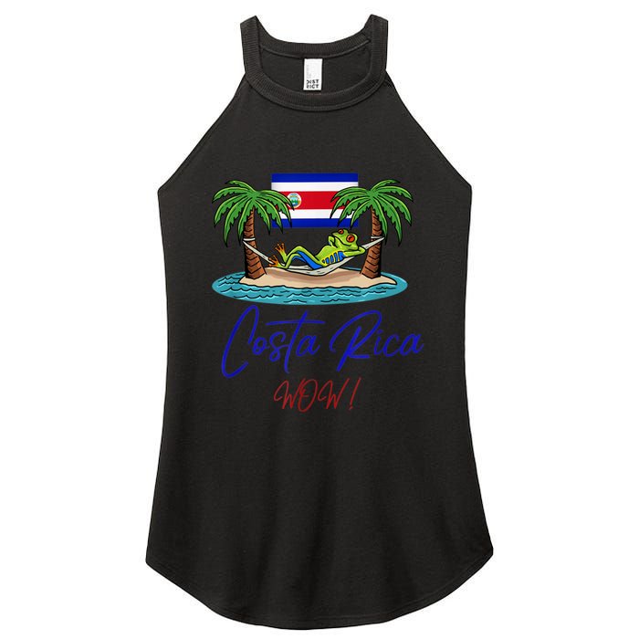 Costa Rica Wow Costa Rican Flag Women's Perfect Tri Rocker Tank