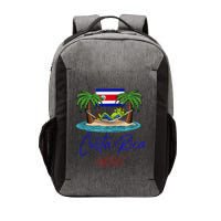 Costa Rica Wow Costa Rican Flag Vector Backpack