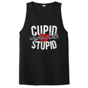 Cupid Rhymes With Stupid Meaningful Gift Anti Valentine's Day Gift PosiCharge Competitor Tank