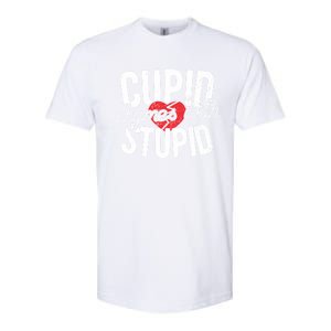 Cupid Rhymes With Stupid Meaningful Gift Anti Valentine's Day Gift Softstyle CVC T-Shirt