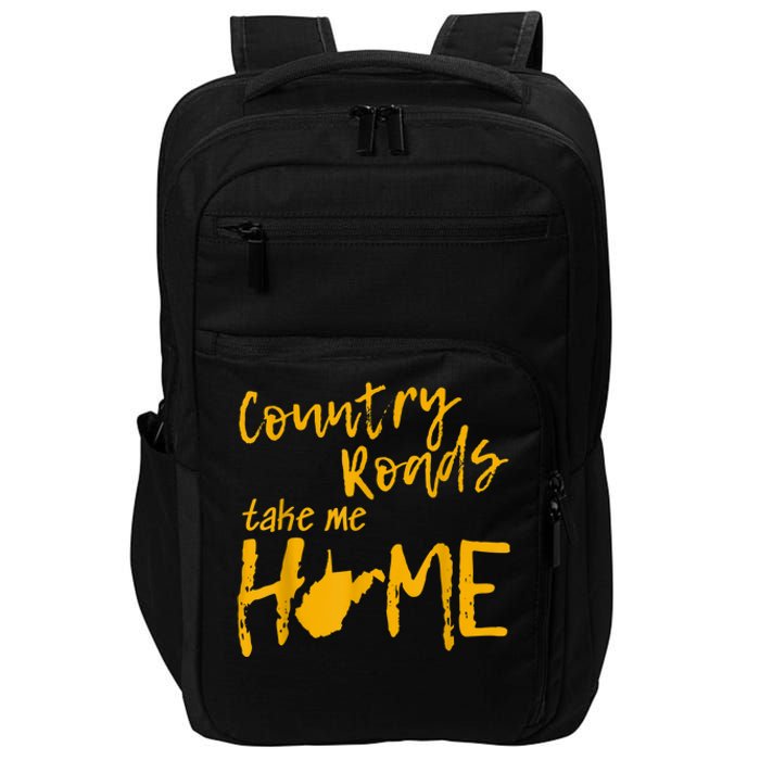 Country Roads West Virginia Map Take Me Home WV 304 Impact Tech Backpack