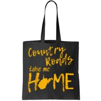 Country Roads West Virginia Map Take Me Home WV 304 Tote Bag