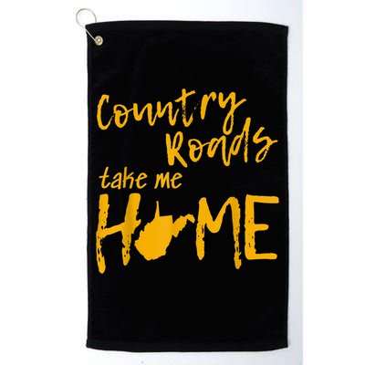 Country Roads West Virginia Map Take Me Home WV 304 Golf Towel