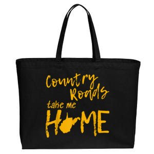 Country Roads West Virginia Map Take Me Home WV 304 Cotton Canvas Jumbo Tote