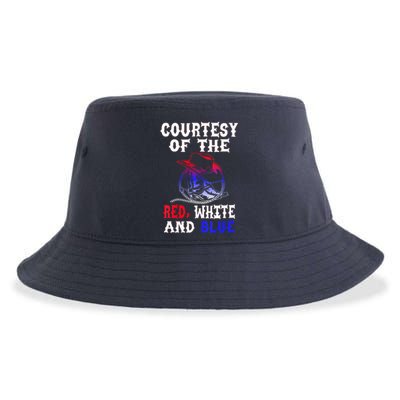 Courtesy Red White And Blue Sustainable Bucket Hat