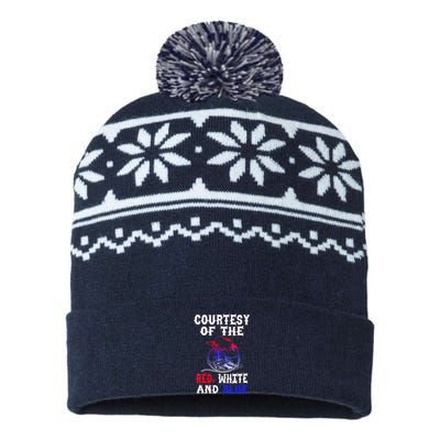 Courtesy Red White And Blue USA-Made Snowflake Beanie