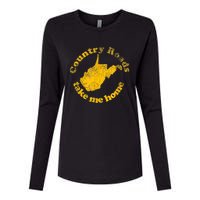 Country Roads West Virginia Take Me Home Womens Cotton Relaxed Long Sleeve T-Shirt