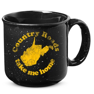 Country Roads West Virginia Take Me Home 15oz Campfire Ceramic Mug