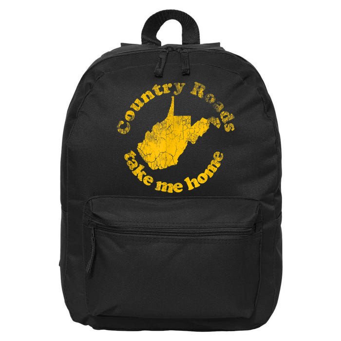 Country Roads West Virginia Take Me Home 16 in Basic Backpack