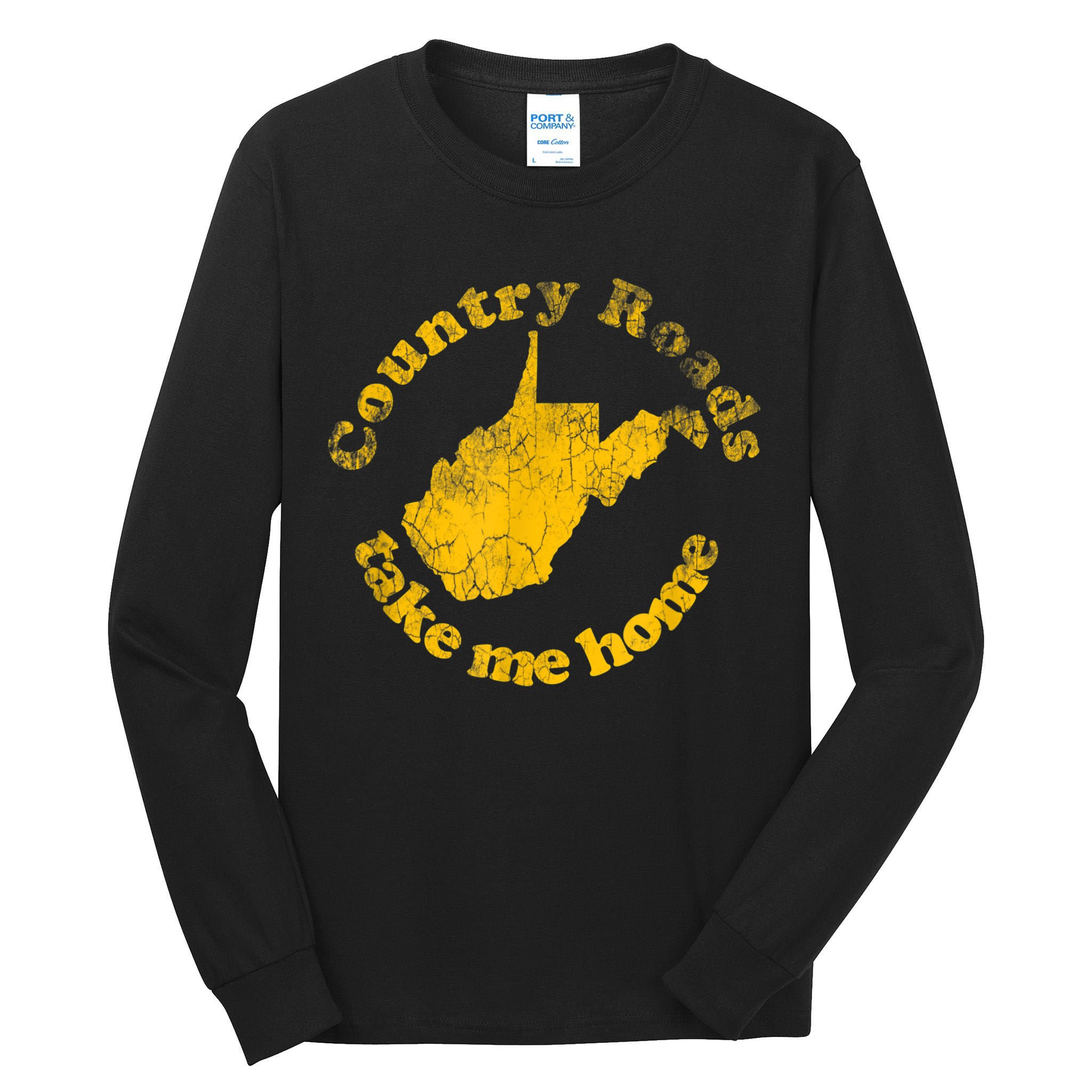 Country Roads West Virginia Take Me Home Tall Long Sleeve T-Shirt