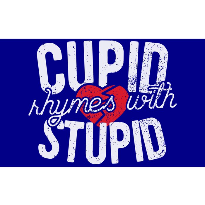 Cupid Rhymes With Stupid Gift Anti Valentine's Day Cool Gift Bumper Sticker