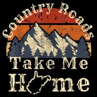 Country Roads West Virginia Take Me Home WV Map Mountains City Backpack