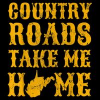 Country Roads West Virginia Take Me Home WV Map Vintage Backpack
