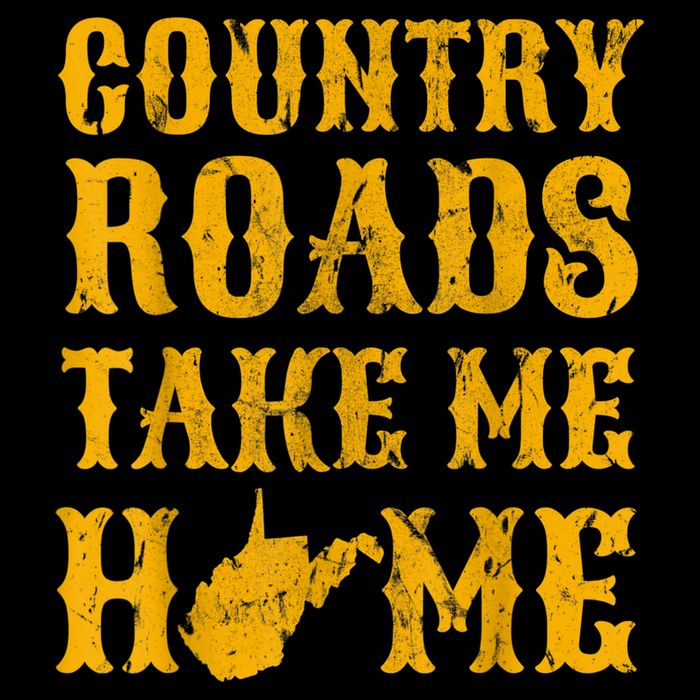 Country Roads West Virginia Take Me Home WV Map Vintage Backpack