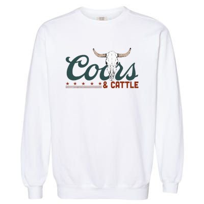 Cattle Rodeo Western Cowboy Garment-Dyed Sweatshirt