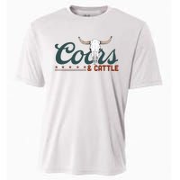 Cattle Rodeo Western Cowboy Cooling Performance Crew T-Shirt