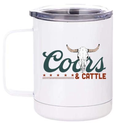 Cattle Rodeo Western Cowboy 12 oz Stainless Steel Tumbler Cup