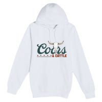 Cattle Rodeo Western Cowboy Premium Pullover Hoodie