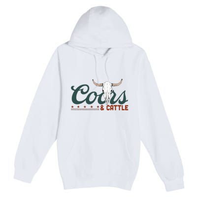 Cattle Rodeo Western Cowboy Premium Pullover Hoodie