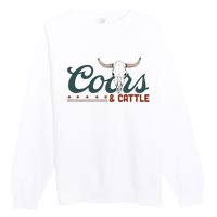 Cattle Rodeo Western Cowboy Premium Crewneck Sweatshirt